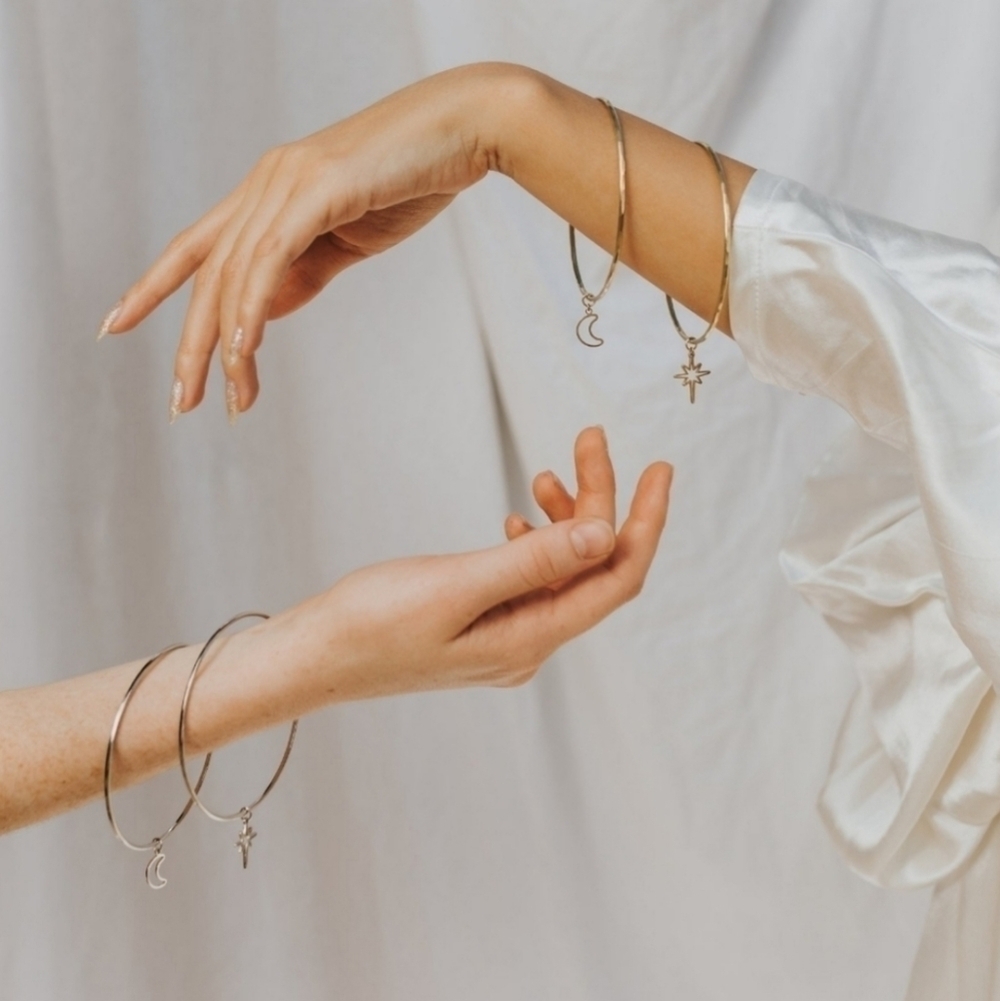 💙Moonlight Bangles Bracelets *Fair Trade*